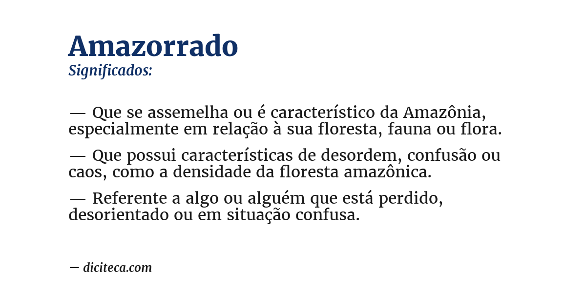 Significado de amazorrado
