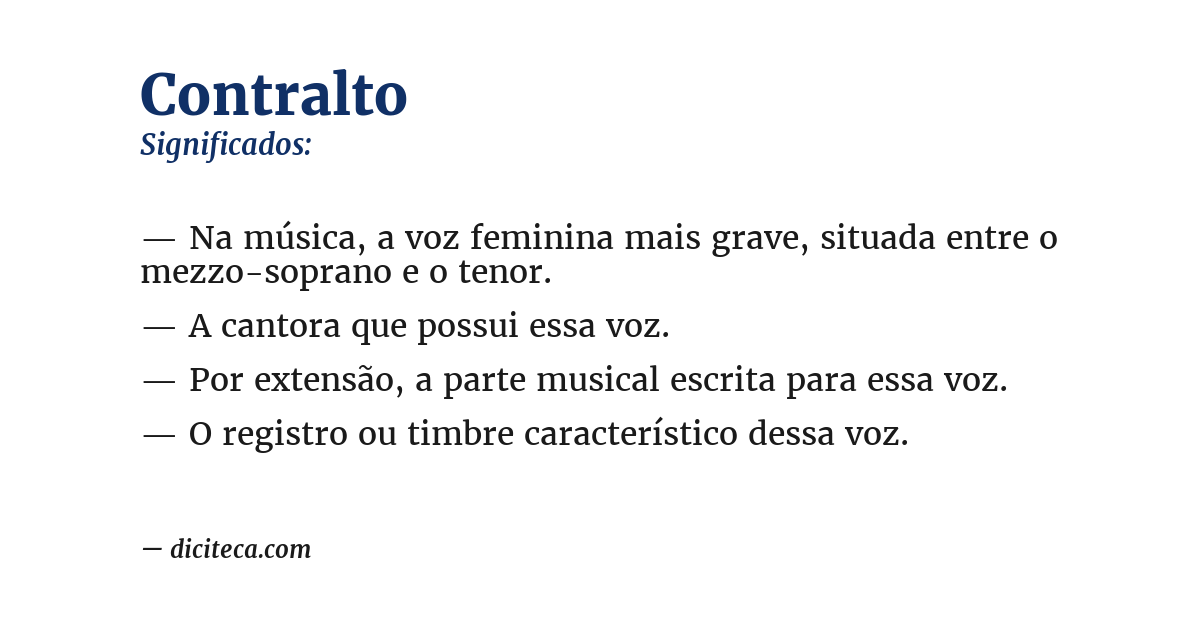 Significado de contralto