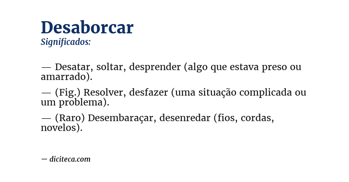 Significado de desaborcar