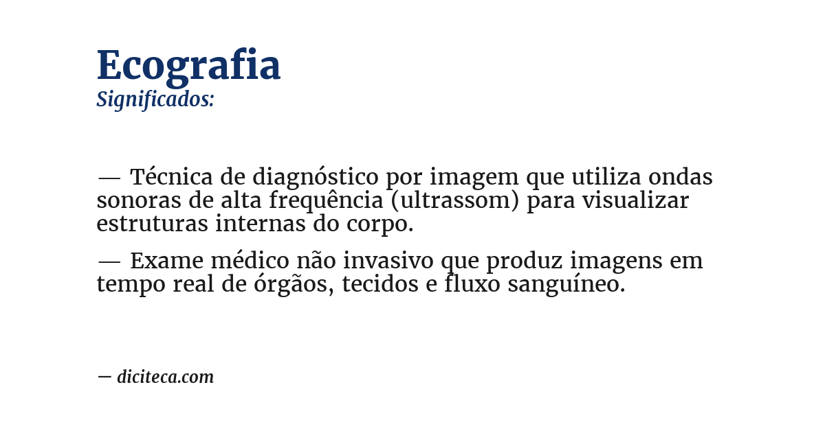 Significado de ecografia