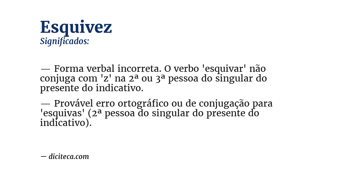 Significado de esquivez