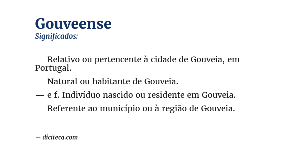 Significado de gouveense