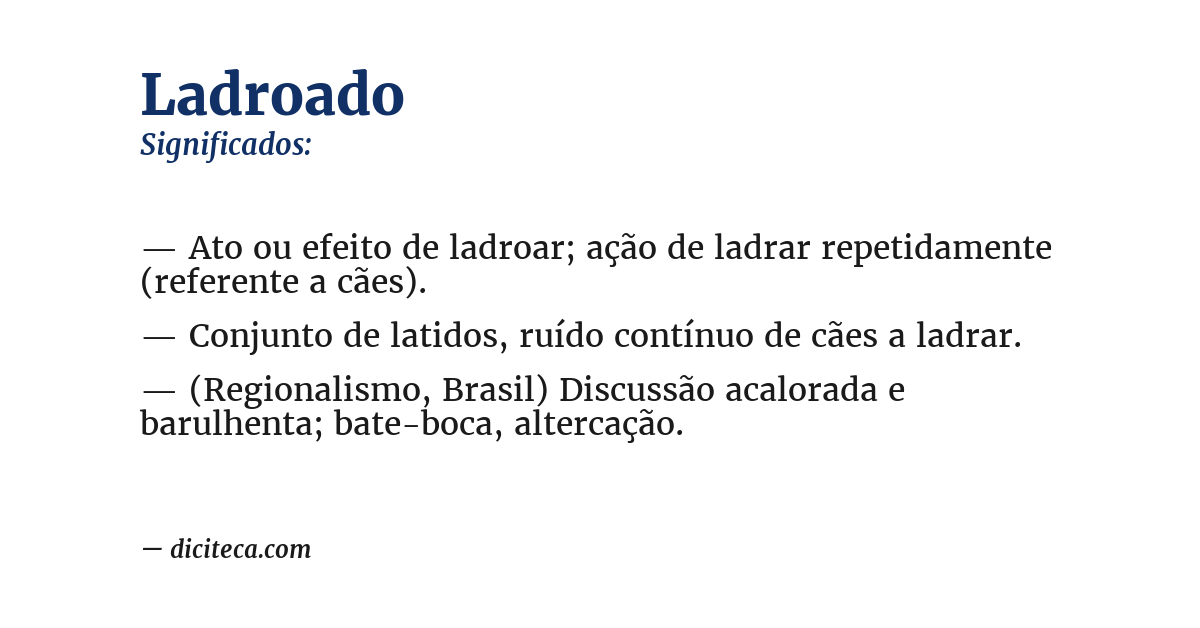 Significado de ladroado