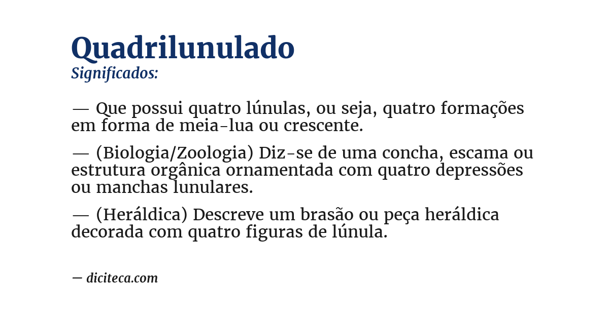 Significado de quadrilunulado