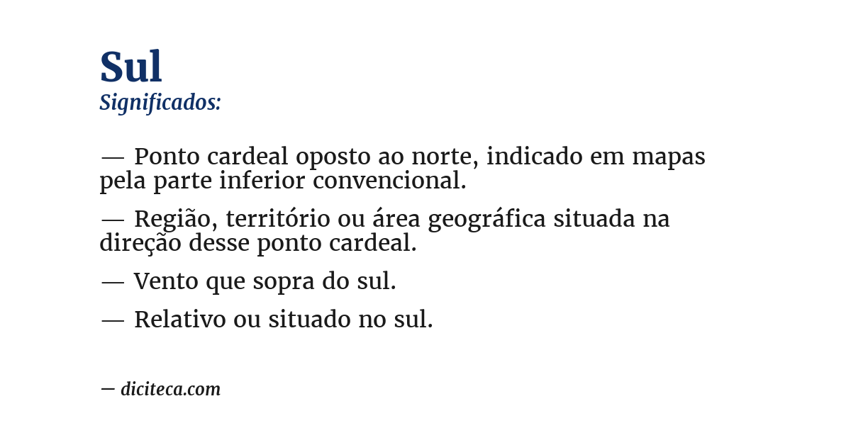 Significado de sul