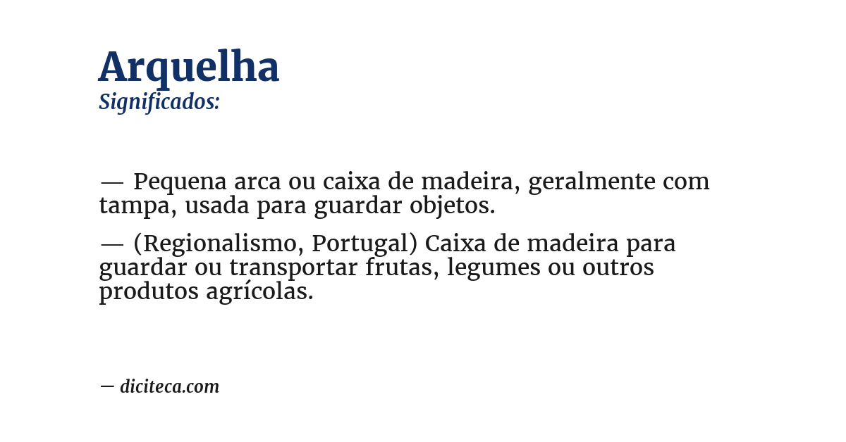 Significado de arquelha