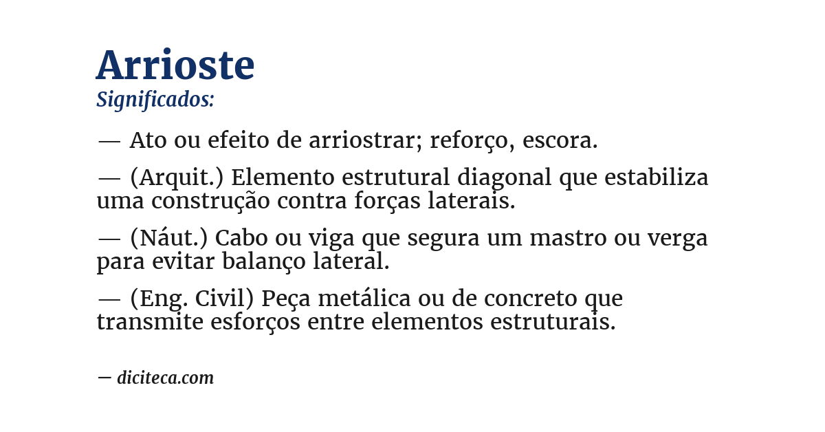 Significado de arrioste