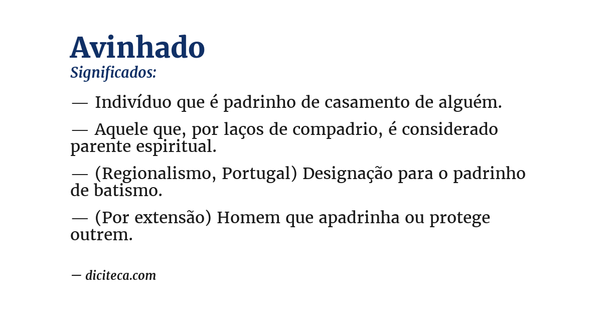 Significado de avinhado