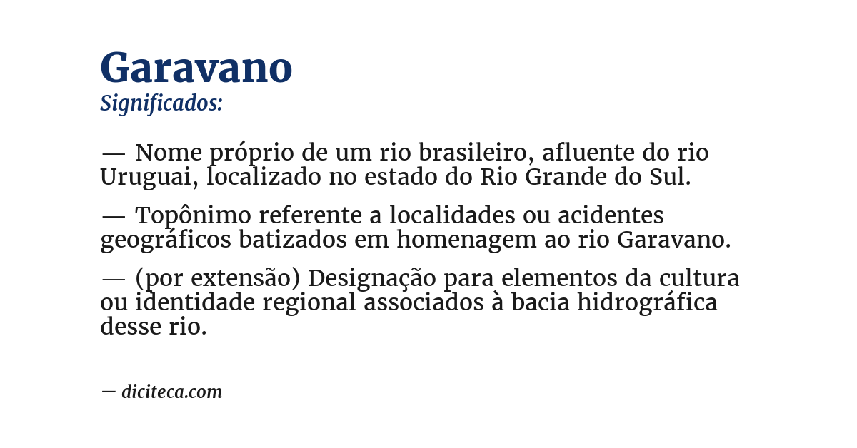Significado de garavano