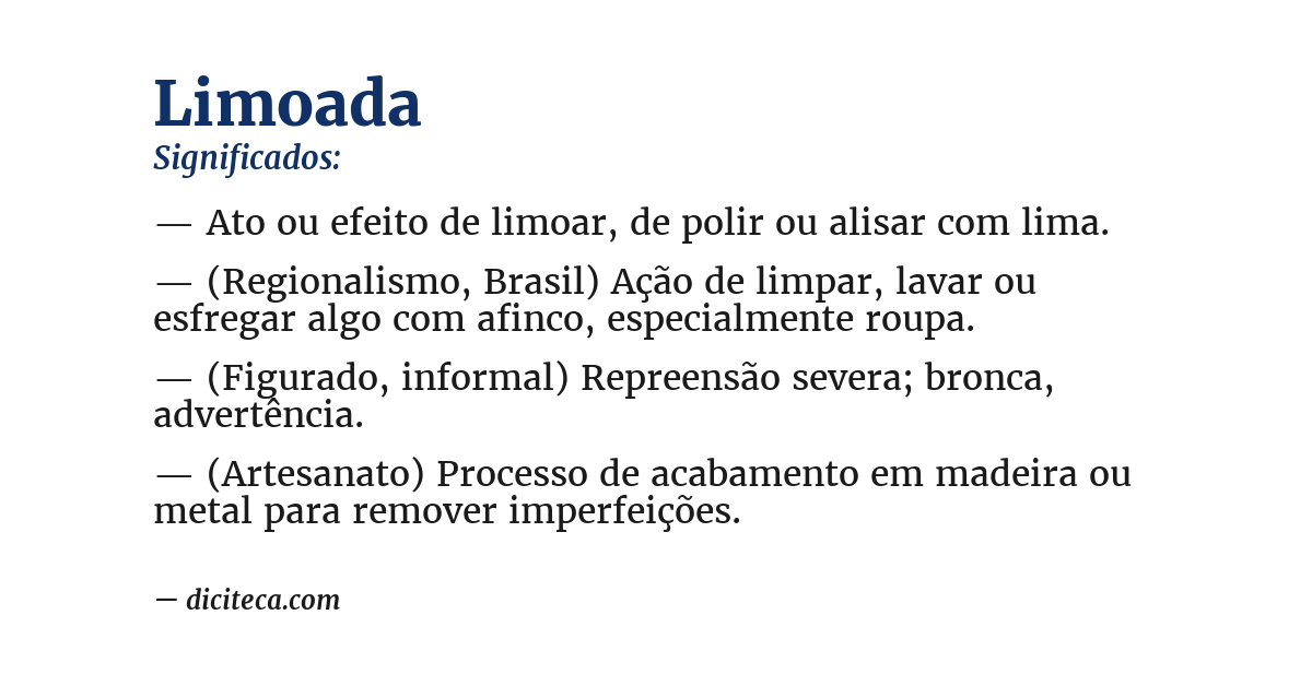 Significado de limoada