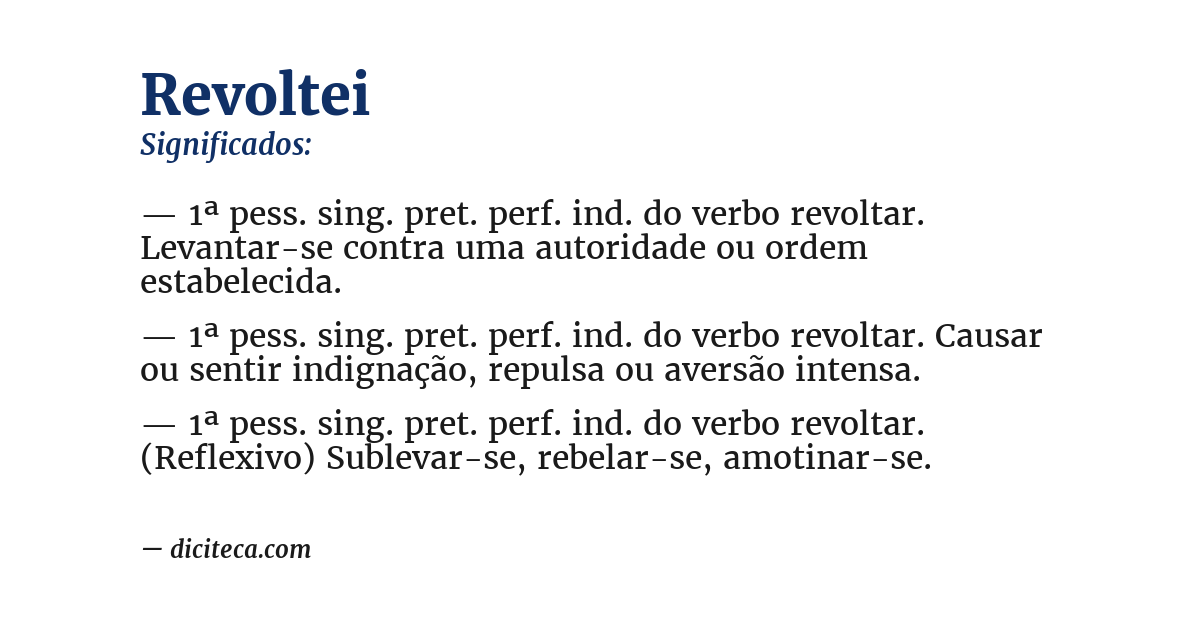 Significado de revoltei