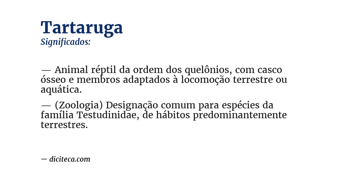 Significado de tartaruga
