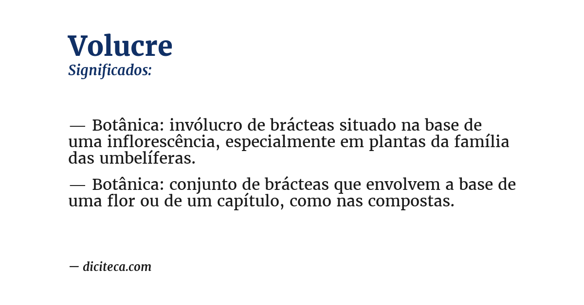 Significado de volucre