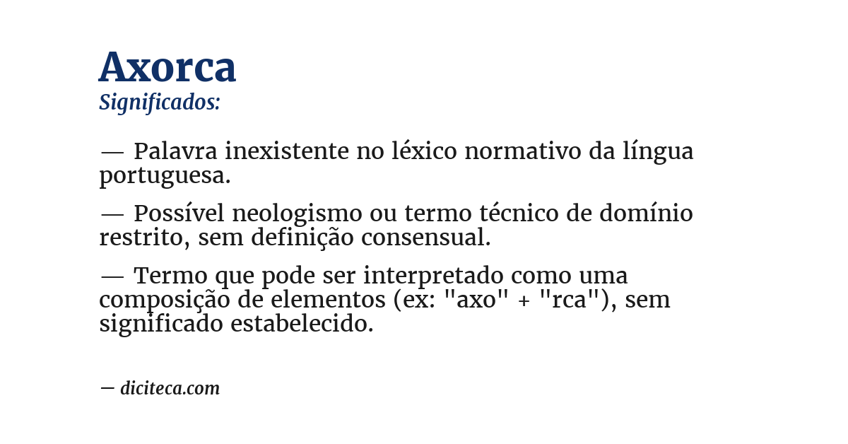 Significado de axorca