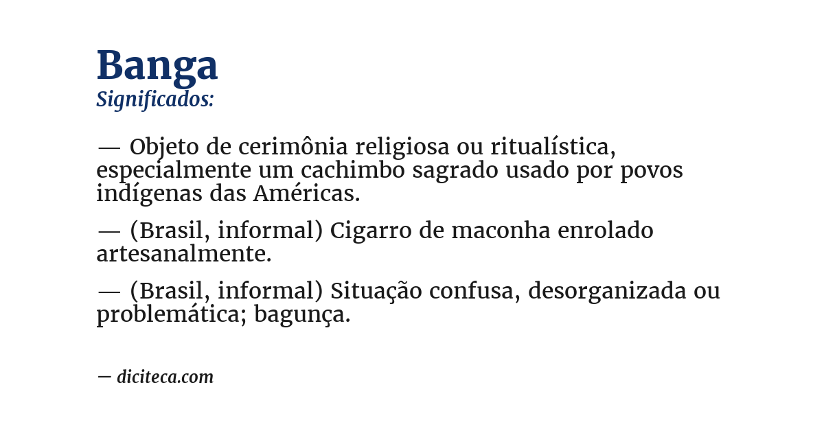 Significado de banga
