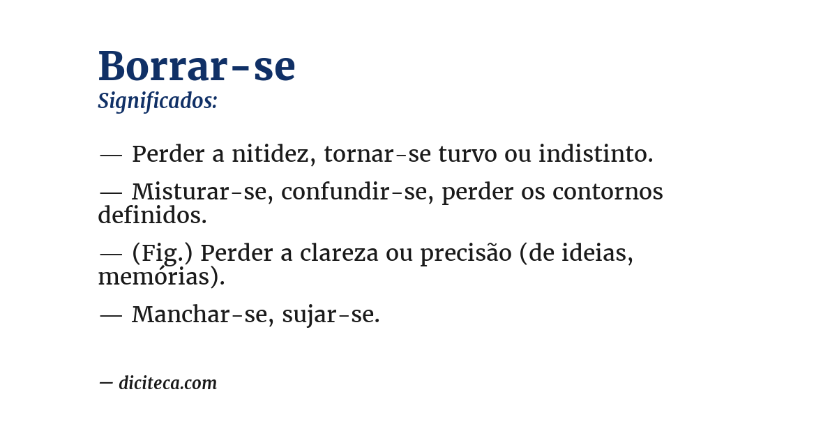 Significado de borrar-se