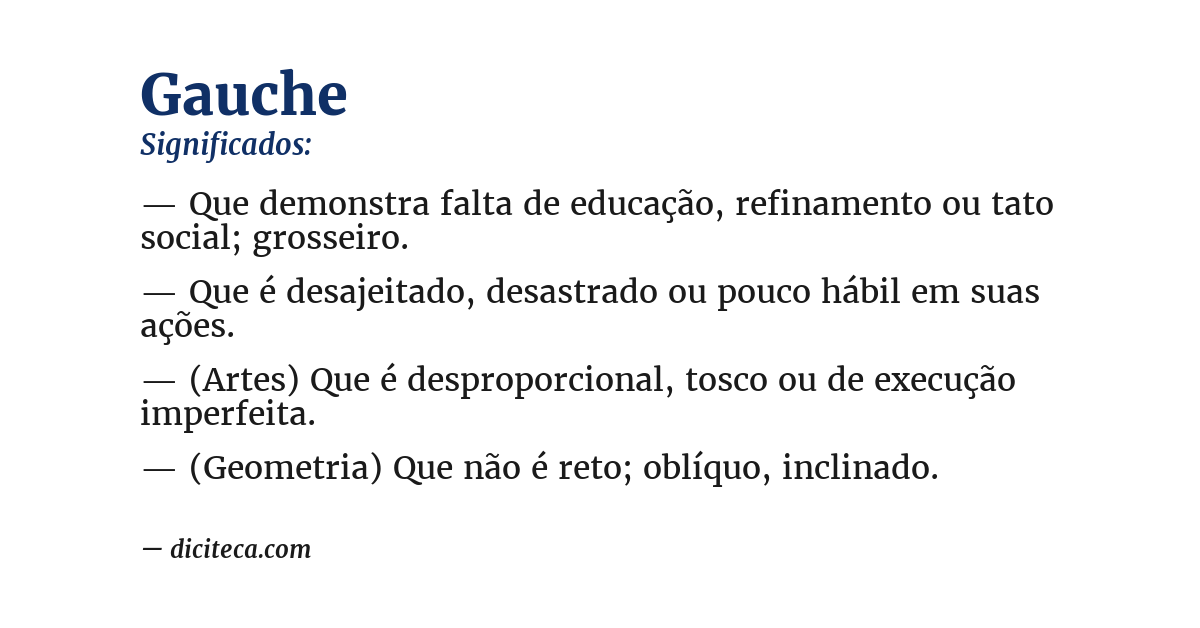 Significado de gauche