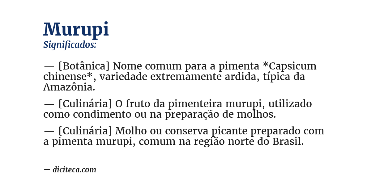 Significado de murupi