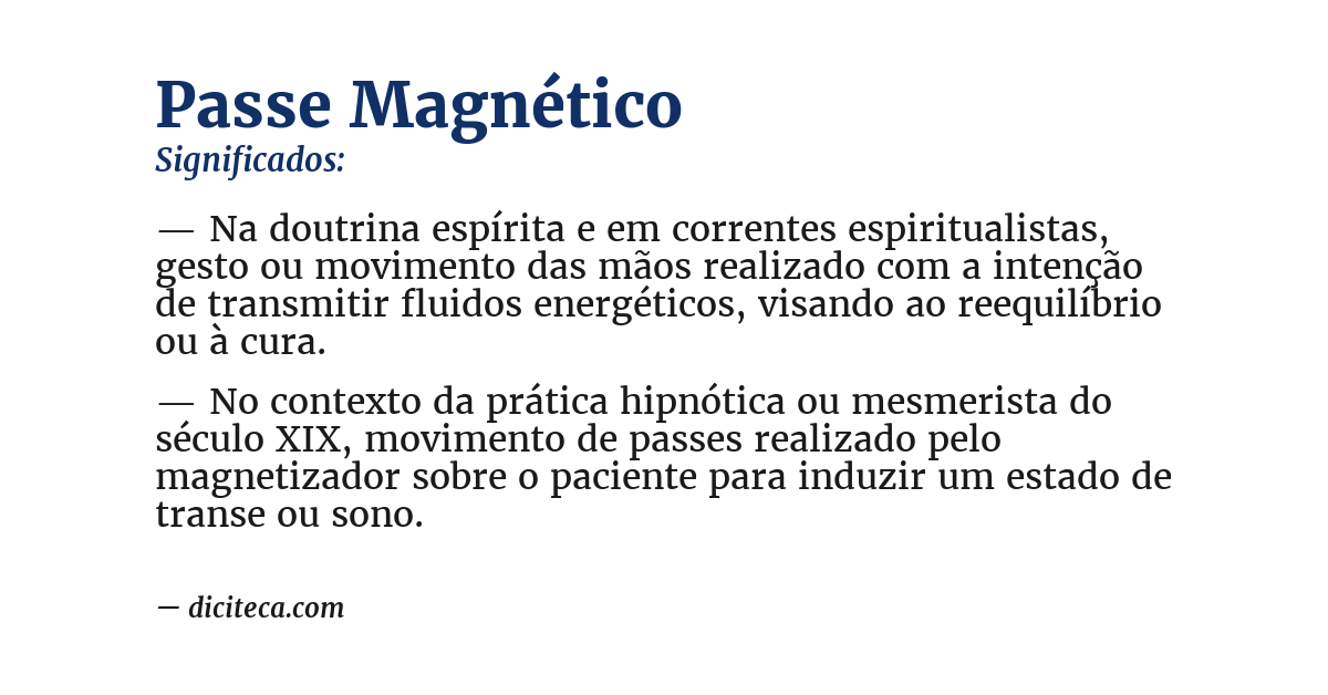 Significado de passe magnético