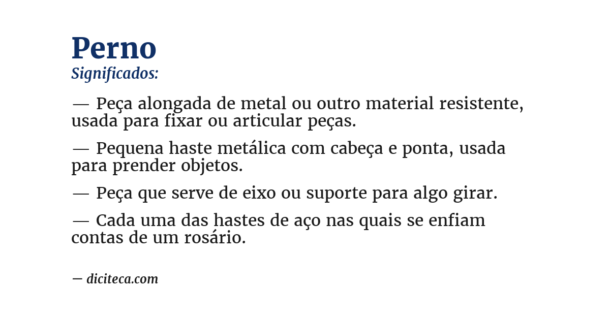 Significado de perno
