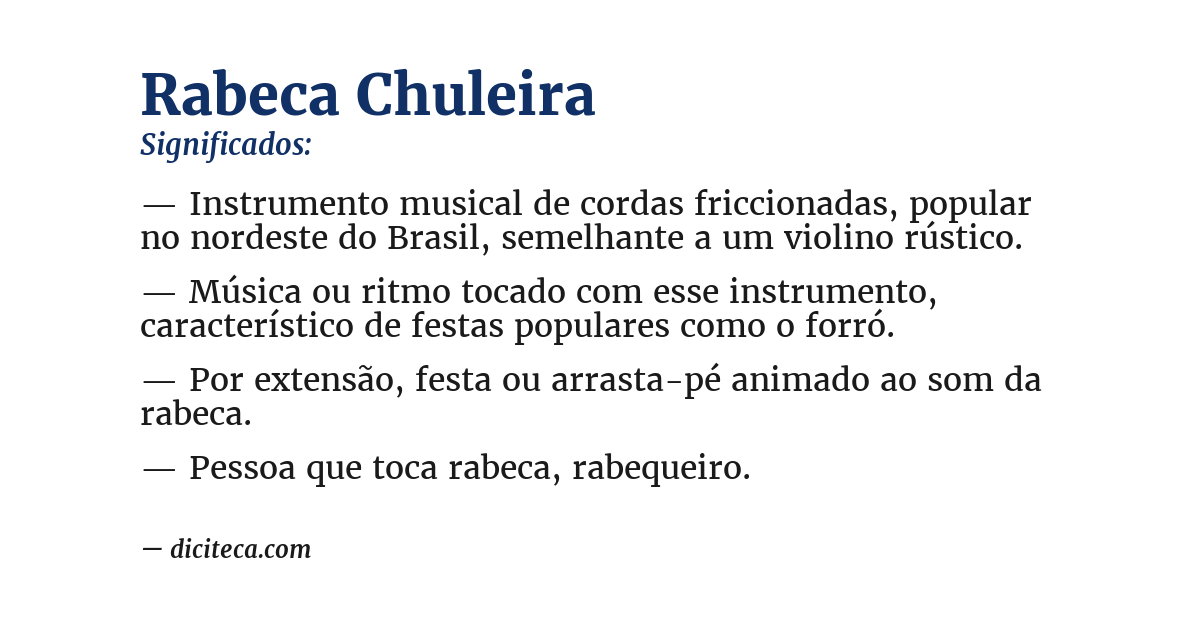 Significado de rabeca chuleira