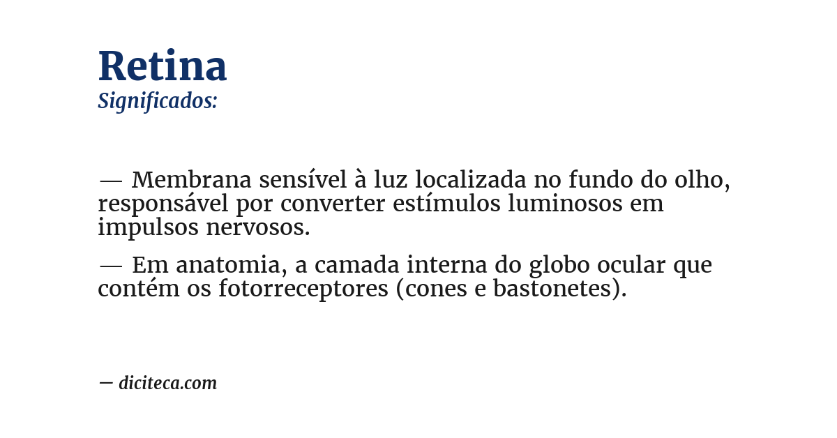 Significado de retina
