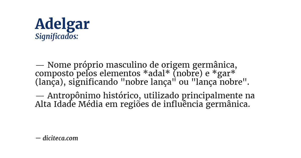 Significado de adelgar
