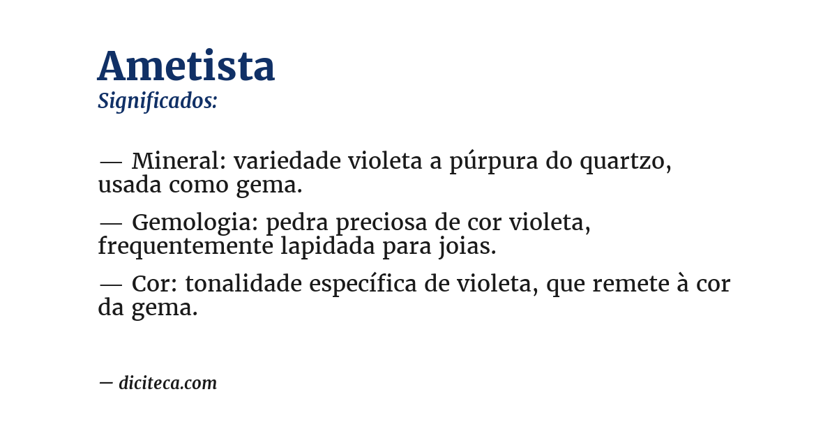 Significado de ametista