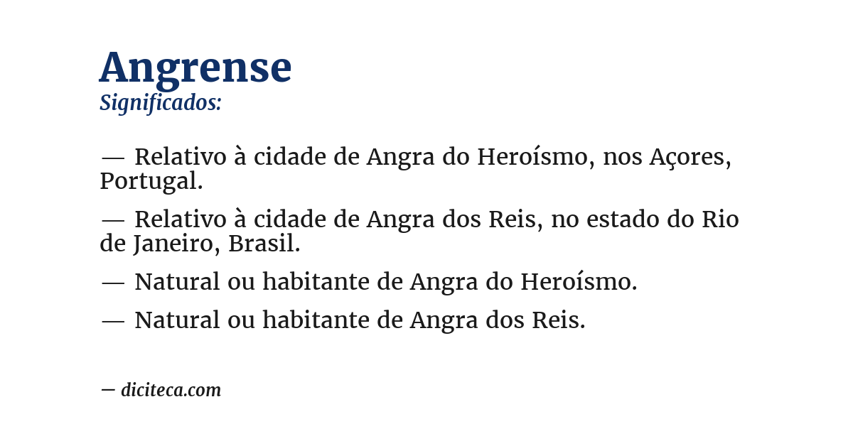 Significado de angrense