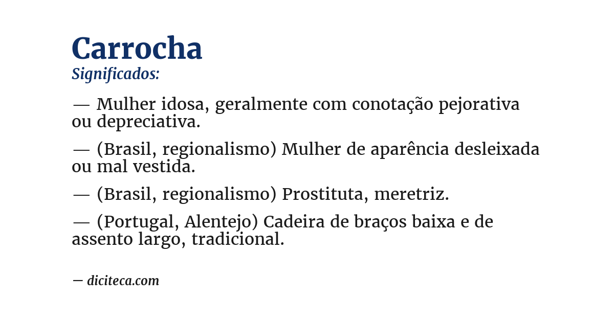 Significado de carrocha