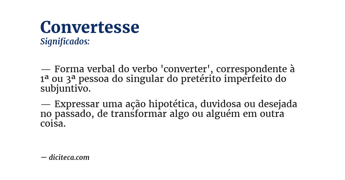 Significado de convertesse