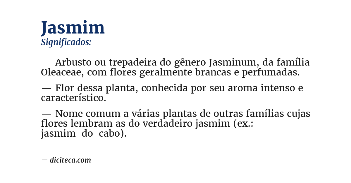 Significado de jasmim