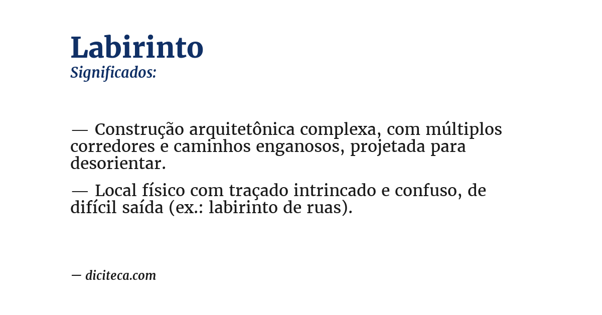 Significado de labirinto