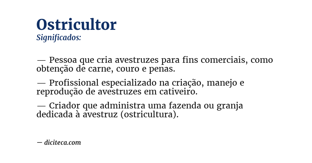 Significado de ostricultor