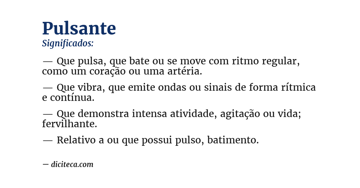Significado de pulsante