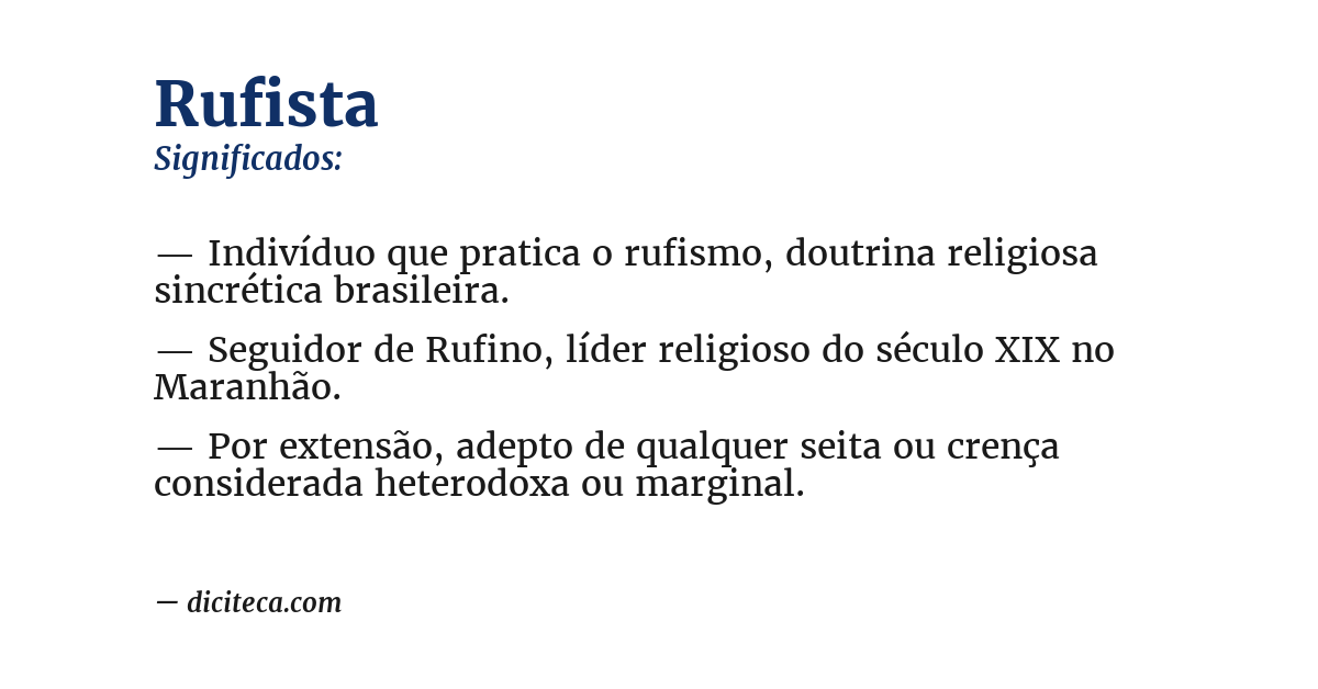 Significado de rufista