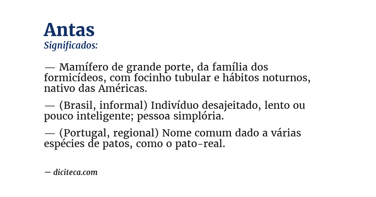 Significado de antas