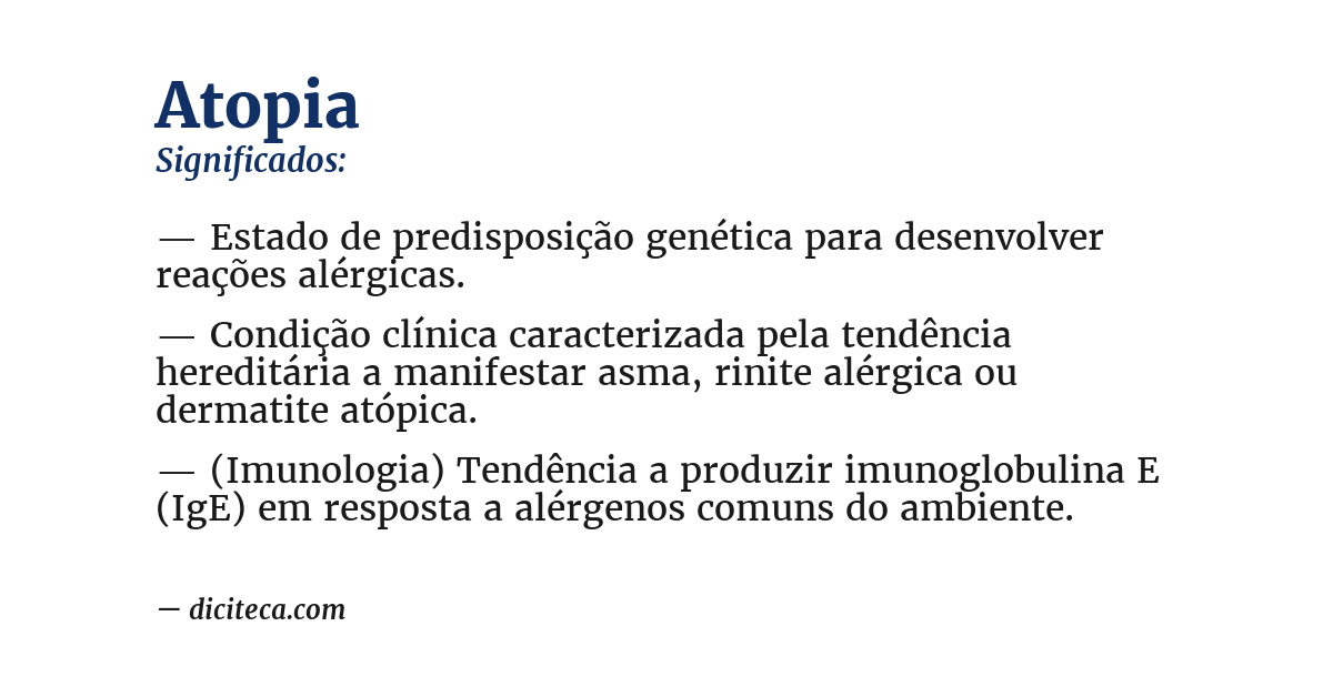 Significado de atopia