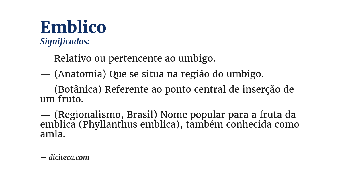 Significado de emblico