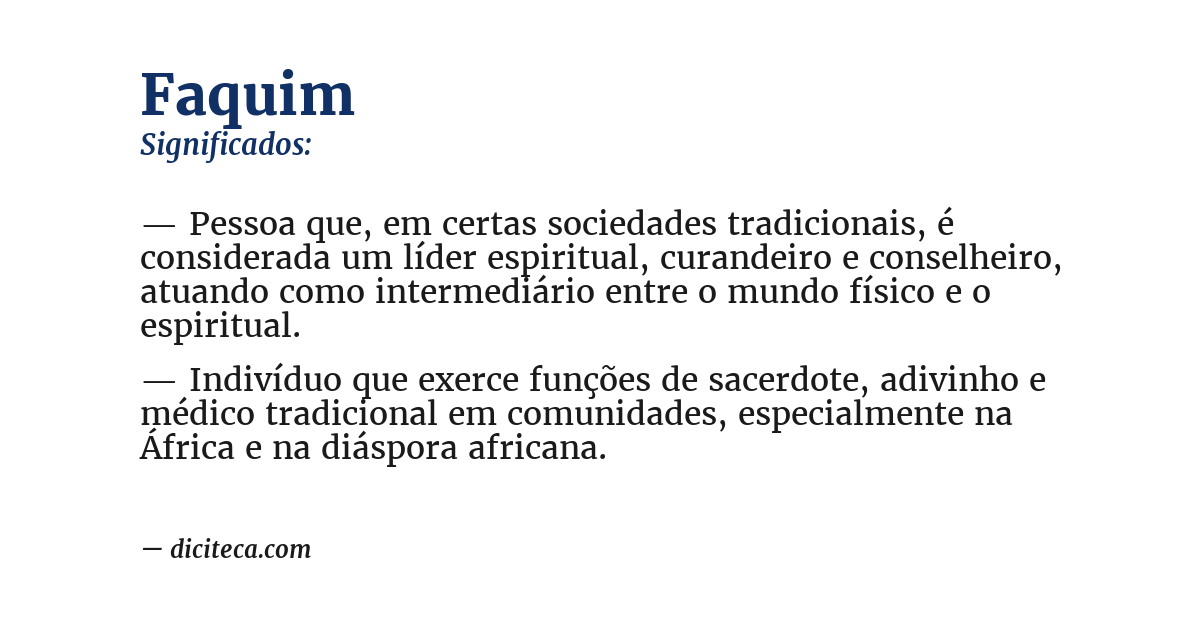 Significado de faquim