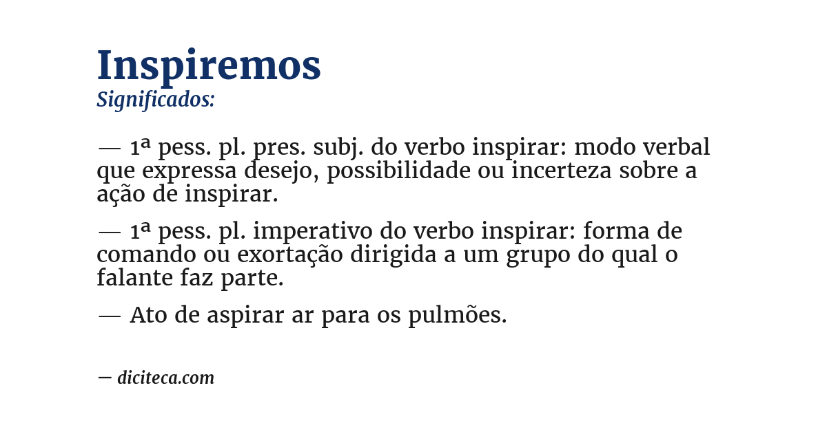 Significado de inspiremos