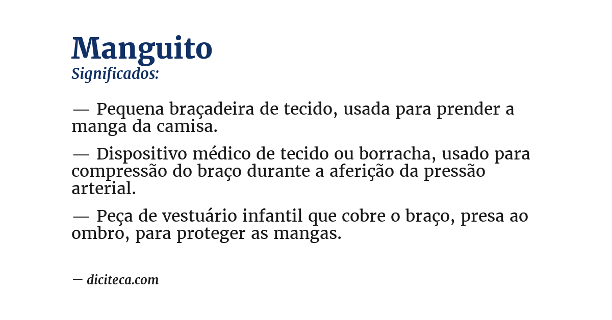 Significado de manguito