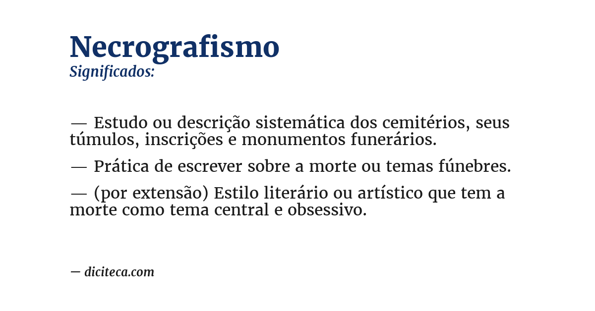 Significado de necrografismo