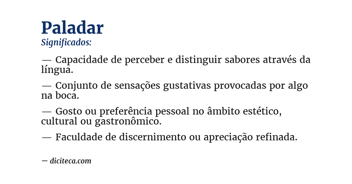 Significado de paladar