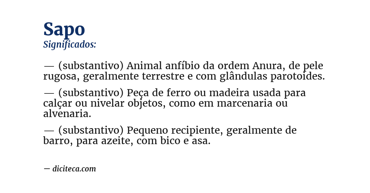 Significado de sapo