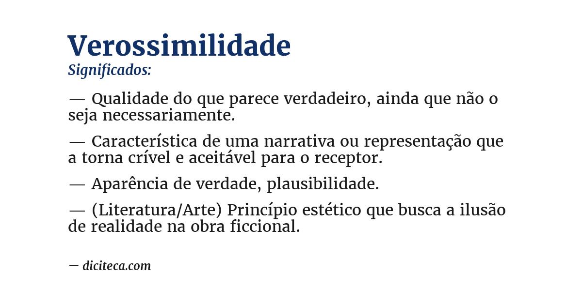Significado de verossimilidade