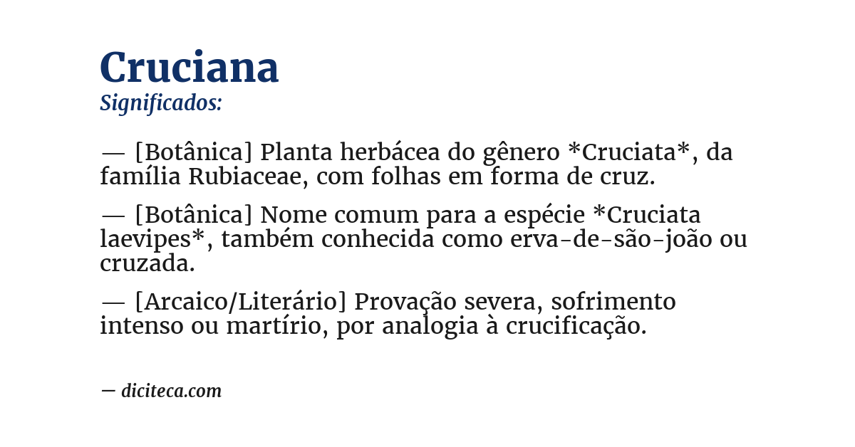 Significado de cruciana