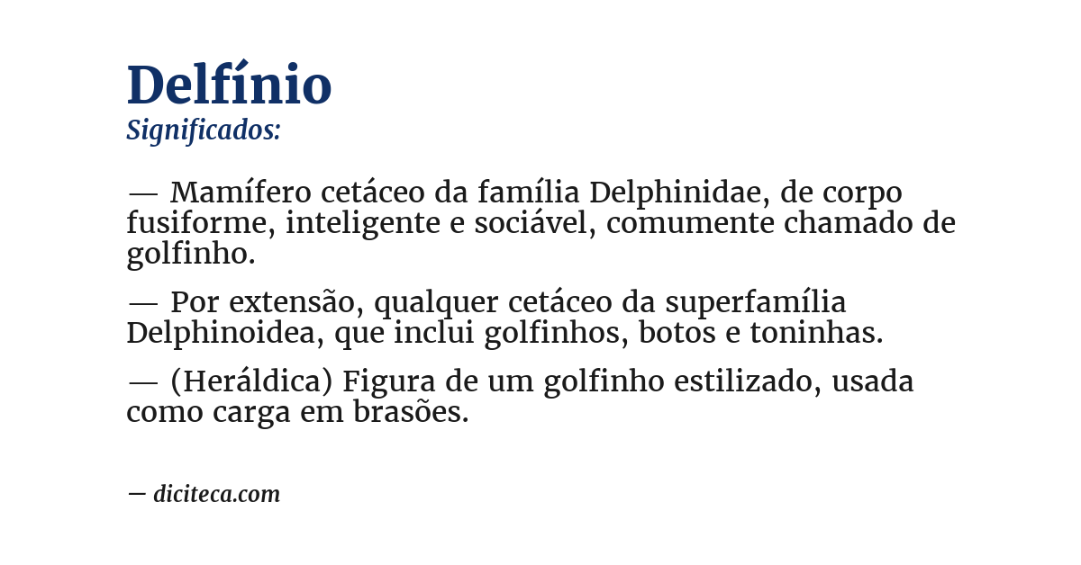 Significado de delfínio