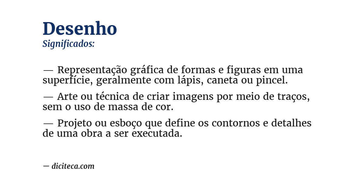 Significado de desenho