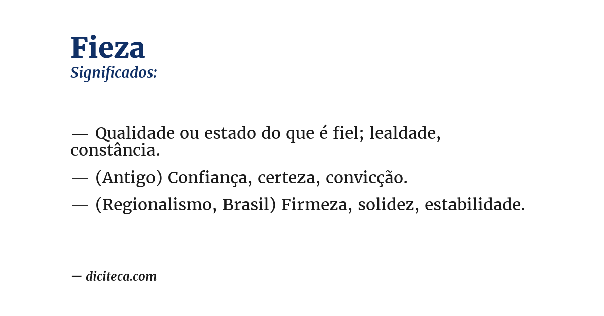 Significado de fieza